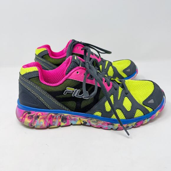 FILA Womens 7 Shadow Sprinter Running Shoes Sneakers Training Athletic Pink Gray - Picture 2 of 11